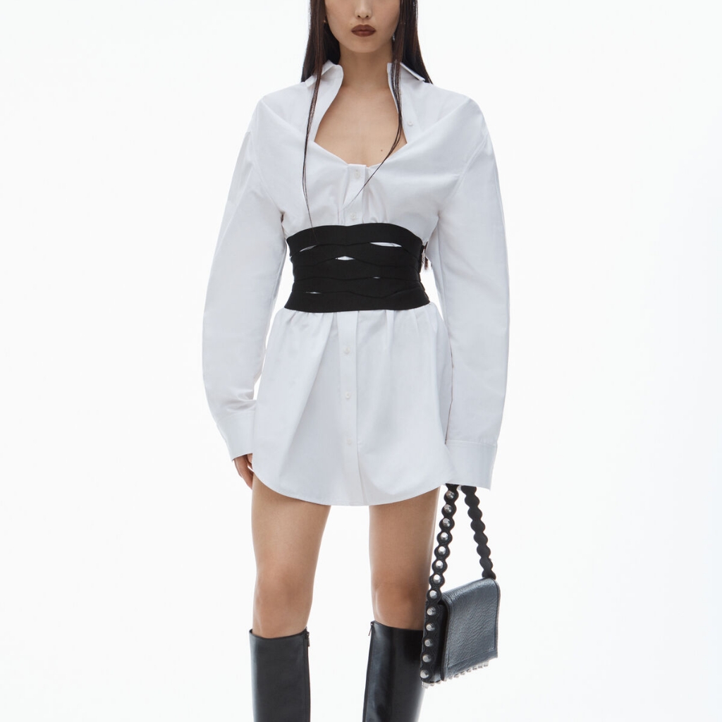 Alexander Wang Deconstructed Mini Shirtdress